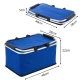Collapsible Thermal Picnic and Shopping Basket, Blue