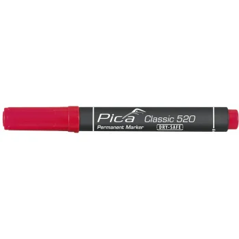 Pica 520 Permanent Marker 1-4 mm, Round Tip, Red