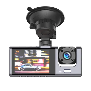 XO XJ03 3-Camera Car Dashcam, FullHD, Black