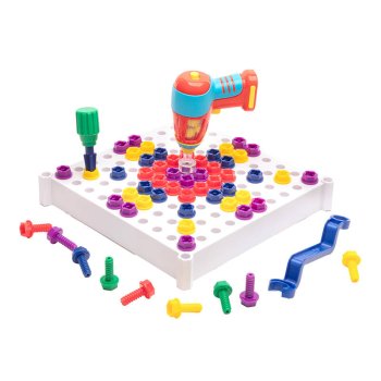 Interactive Glowing Constructor Tools Design & Drill Activity Centre Learning Resources EI-4112
