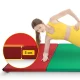 4FIZJO Folding Gymnastics Mat XL 240×120×5 cm, multicolour