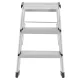 Hailo D60 StandardLine Double-Sided Folding Step Ladder, 2x3 Steps