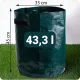 Plonos 496400 Vegetable Grow Bag with Window, 43.3L
