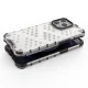 Honeycomb Case Protective Cover with TPU Bumper for iPhone 13 Pro, Blue