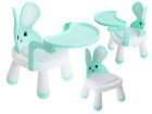 Multifunctional High Chair, Rabbit - mint color