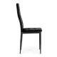 Velvet Dining Chairs Set of 4 ModernHome for Kitchen and Living Room, Black