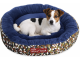 Fluffy Calming Dog Bed for Small Medium Dogs, Soft Round Donut Cuddler Pet Bed