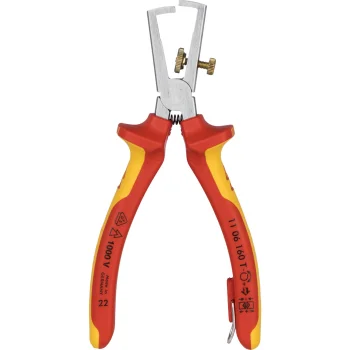 KNIPEX 11 06 160 T Insulation Stripper with Opening Spring, 160 mm