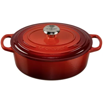 Cast Iron Casserole Le Creuset Signature Oval 27 cm 4.1 l Cerise