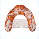 Inflatable Swimming Water Couch Mattress with Bottle Holder, Orange