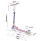 Ricokids Kodi Kids Scooter, 145mm Wheels, Pink
