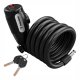 Bicycle Cable Lock 150cm 12mm Trizand, Matte Black