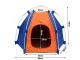 Waterproof Foldable Pet Tent for Dogs and Cats, Blue-Orange