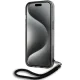 Karl Lagerfeld iPhone 15 / 14 / 13 Case IML Mono KL Pattern & Cord, Black