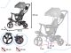 Трёхколёсный Велосипед Коляска TRIKE FIX LITE, Серый