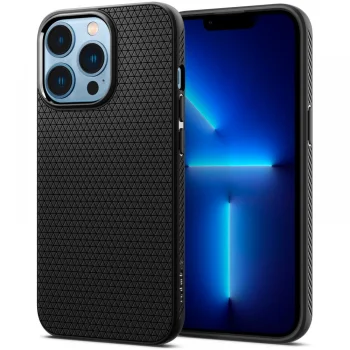 Spigen Liquid Air Case for iPhone 13 Pro, Matte Black