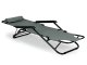 Folding Garden Lounger with Headrest MultiGarden ZRL010, Grey