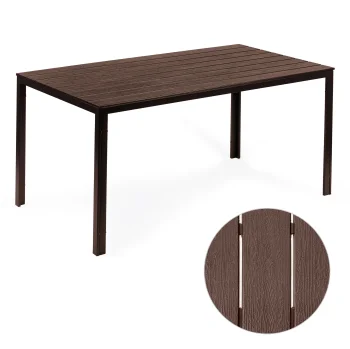 MultiGarden 6-Person Garden Table 156x78 cm, Brown