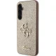 Samsung Galaxy S23 FE (SM-S711B/DS) Glitter Script Big 4G Case Cover, Gold