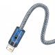 USB uz Lightning kabelis Baseus Dynamic CALD000416 2.4A 1m Pelēks