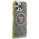 Guess iPhone 16 Pro Max Case IML Metal Glitter 4G Circle Triangle MagSafe, Brown