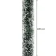 Ruhhy 22310 Christmas Tree Garland, Frosted, 6m, Green/White