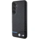 Samsung Galaxy S24+ Plus (SM-S926) BMW Leather Carbon Case Cover (BMHCS24M22NBCK), Black