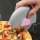 Round Pizza and Dough Cutter with Cover (8.5 cm, Stainless Steel)