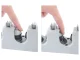 Wall Mounted Broom and Tool Holder Organizer, Grey
