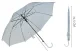Malatec Transparent Automatic Umbrella, White