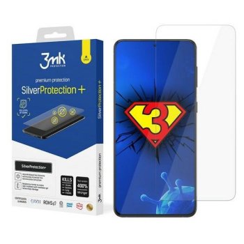 Samsung Galaxy S21 (SM-G990F) 3MK Silver Protect+ Antibacterial Screen Protector