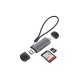 Conceptronic BIAN05G 2-in-1 Dual Plug Card Reader Grey