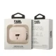 Karl Lagerfeld KLAPRUNIKP Silicone Karl Head 3D AirPods Pro Case, Pink