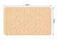 Soft Absorbent Bathroom Mat, 80x50 cm, Beige