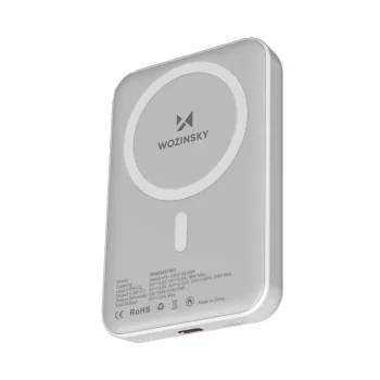 Wozinsky WRW349YWS 10000 mAh Magnetic Power Bank, White