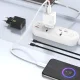 Dudao A26T GaN 25W USB-A, USB-C Wall Charger - Black