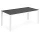 Garden Table for 6 People 156x78 cm Polywood MultiGarden, Grey White