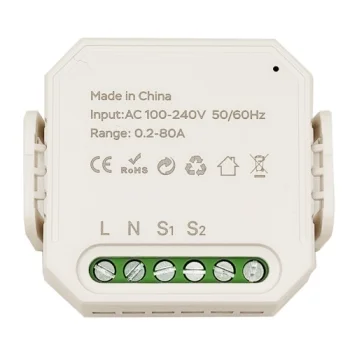 Tuya Smart Energy Meter 1P+N 80A Wi-Fi with CT Current Sensor