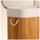 Massido 72 L Bamboo Laundry Basket with Lid – Breathable & Spacious