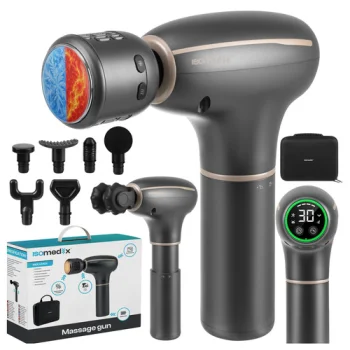 Isomedix Massage Gun with 7 Heads and Hot/Cold Function