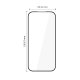 Google Pixel 9A Tech-Protect Glass Fit+ Full Tempered Glass 2x | Защитная Стекло для Экрана 2...