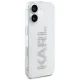 Karl Lagerfeld IML Rhinestones Logo Case for iPhone 16, Transparent