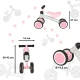 Trike Fix Tiny 4-Wheel Balance Bike, Pink