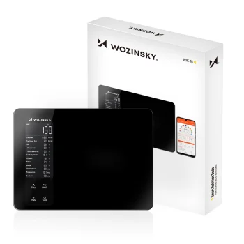 Išmaniosios virtuvinės svarstyklės Wozinsky WIK-16, Bluetooth, iki 10 kg, juodos
