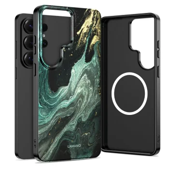 Tech-Protect Lamano MagSafe Case for Samsung Galaxy S26 Ultra Verde Aura
