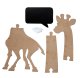 Koka bērnu auguma mērītais - 125 cm - Žirafe l Wooden Height Chart for Children - 125 cm - Giraffe