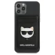 Karl Lagerfeld Saffiano Choupette Head MagSafe Wallet Black