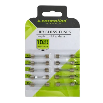 LTC Glass Fuse Set 5A 10A 15A 25A Assortment, 30mm, 10 Pack