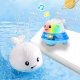Floating Whale Bath Toy Fountain with Lights and Music