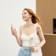Jisulife Handheld Fan Life8 Portable USB Fan with Power Bank Function 2000mAh and Flashlight - Pink